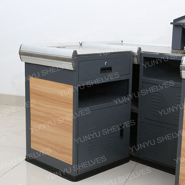 YYK1-003 新款铁木结构超市货架