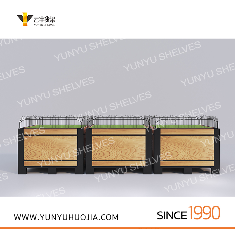 YYD-336 新款钢木蔬果堆头架