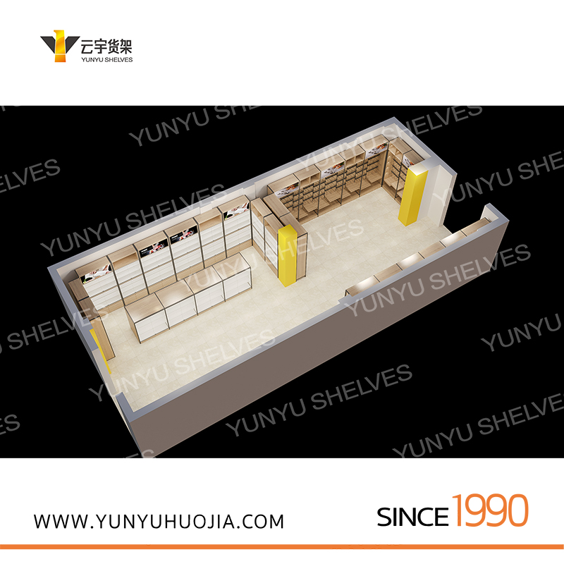 YYA7-027 特做木纹超市架