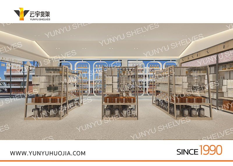 YYA-458 钢木结构堆头展示架