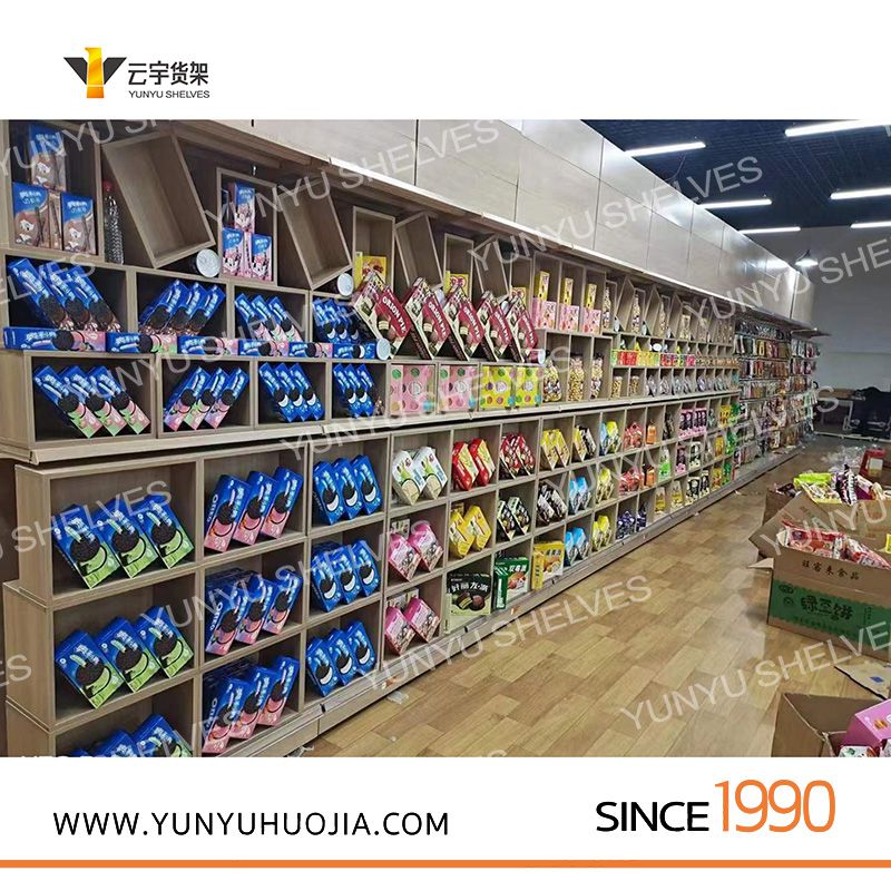 YYA7-011 辛巴超市高档新款木纹超市架