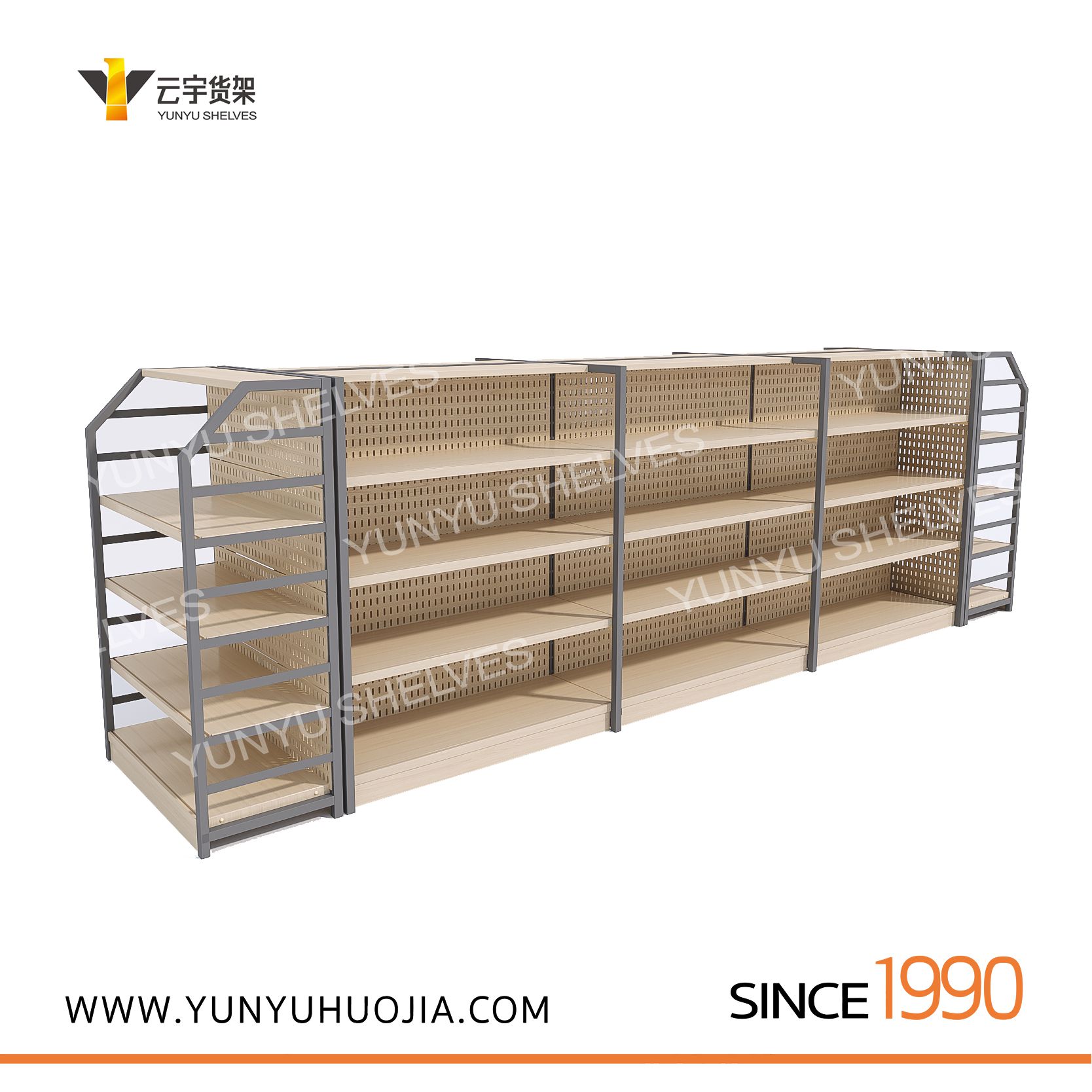 YYA7-019 特做木纹双面架