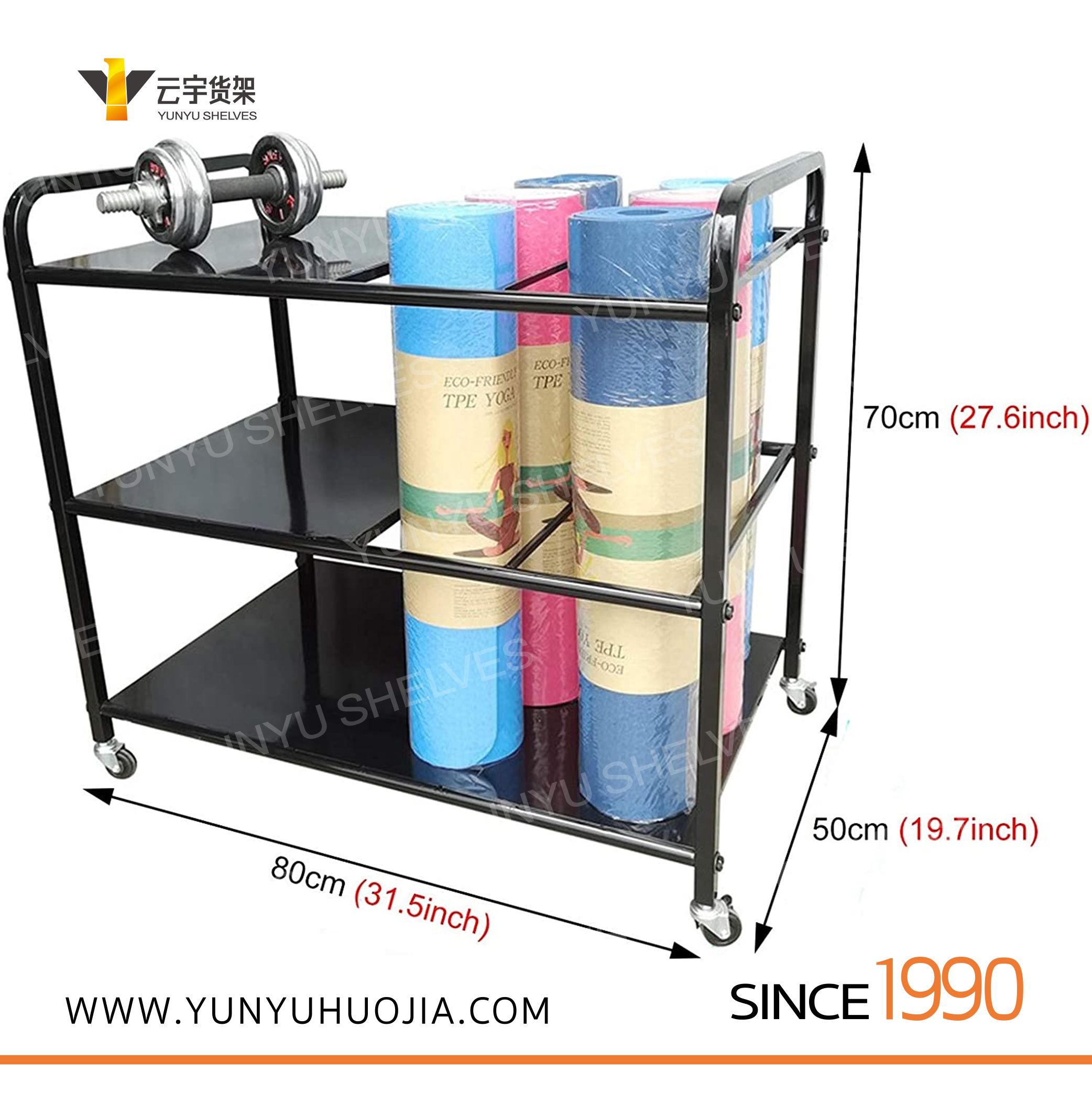 YYC-028 瑜伽垫落地架 储物架